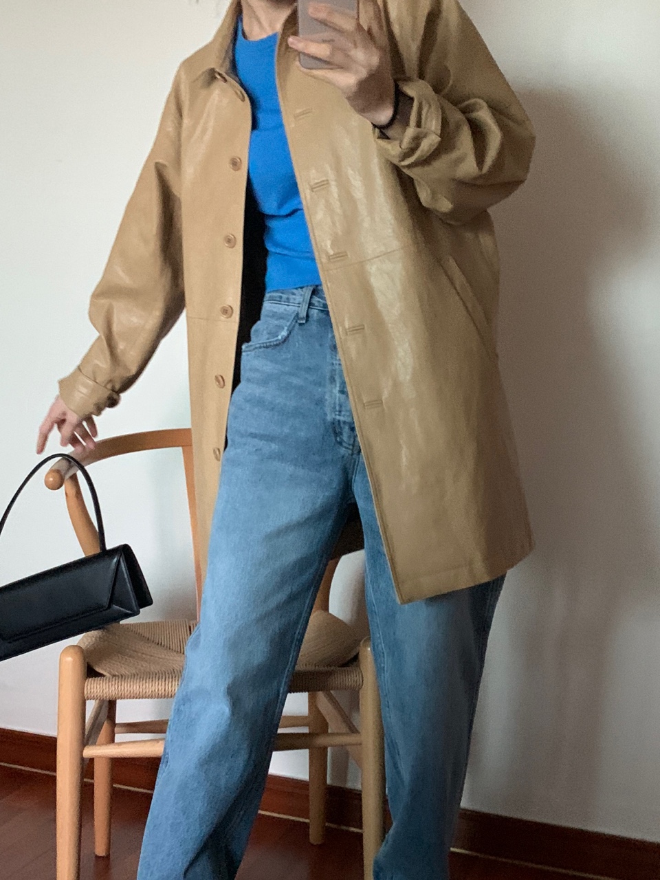 leather half coat-beige(28일pm7시마감)