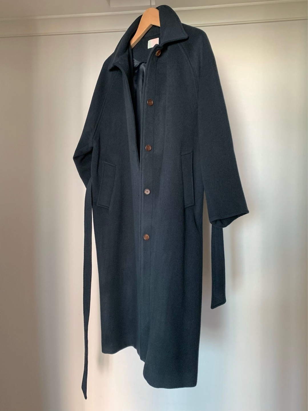 wool balmacaan coat(소진시)
