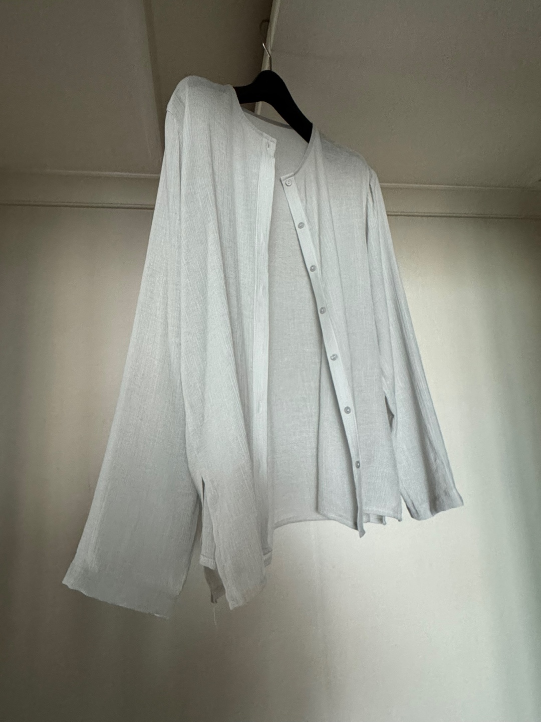 wrinkle blouse-light grey(13일pm7마감)