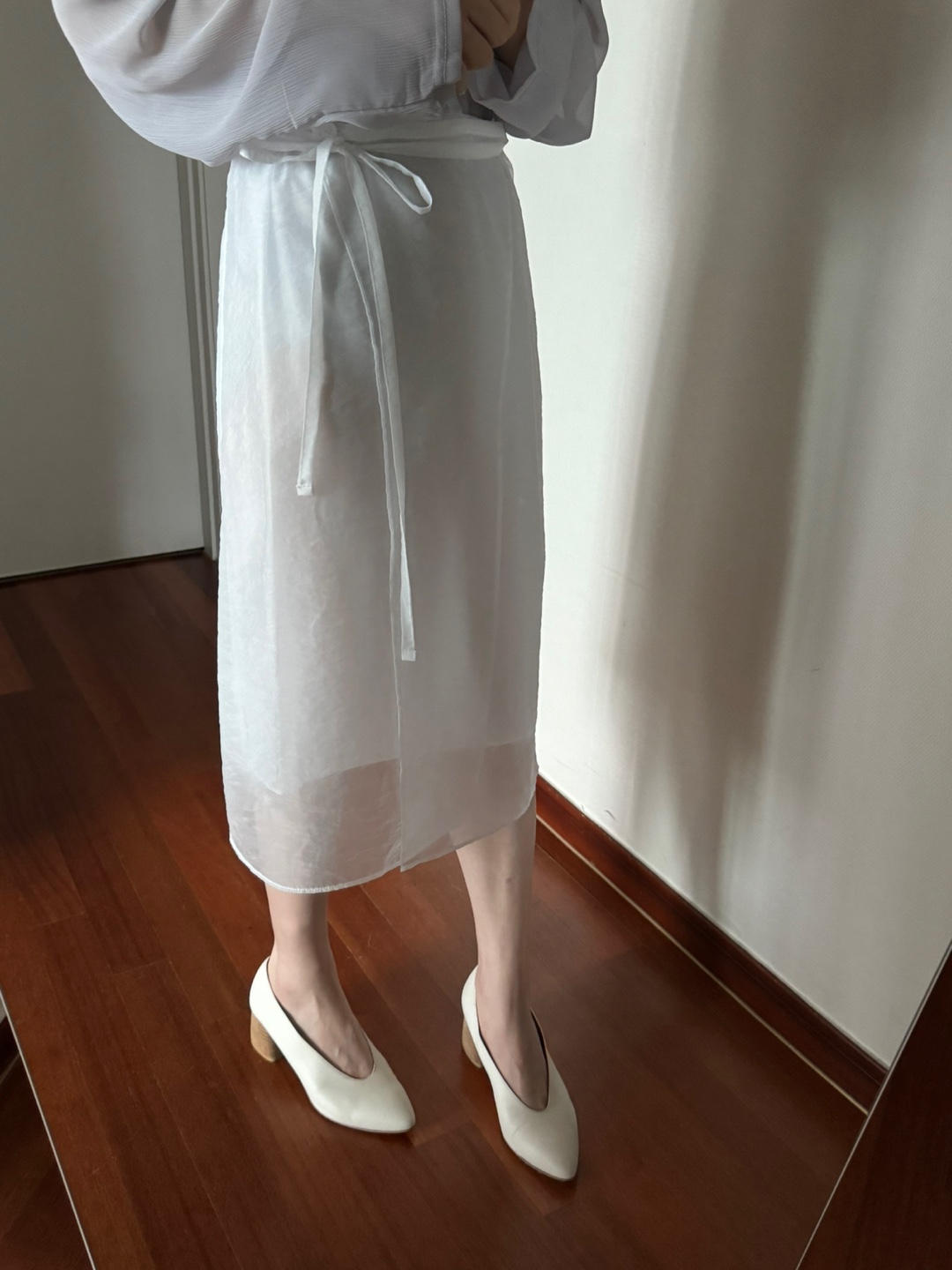 sha sha skirt-white