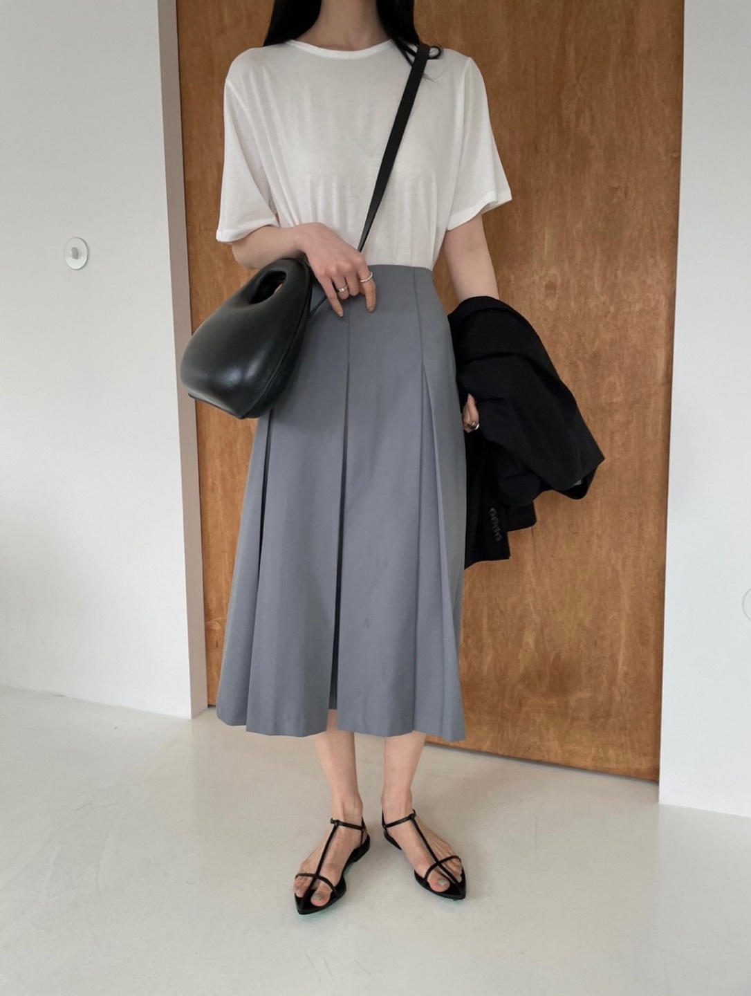 classic pleats skirt(일주일지연)